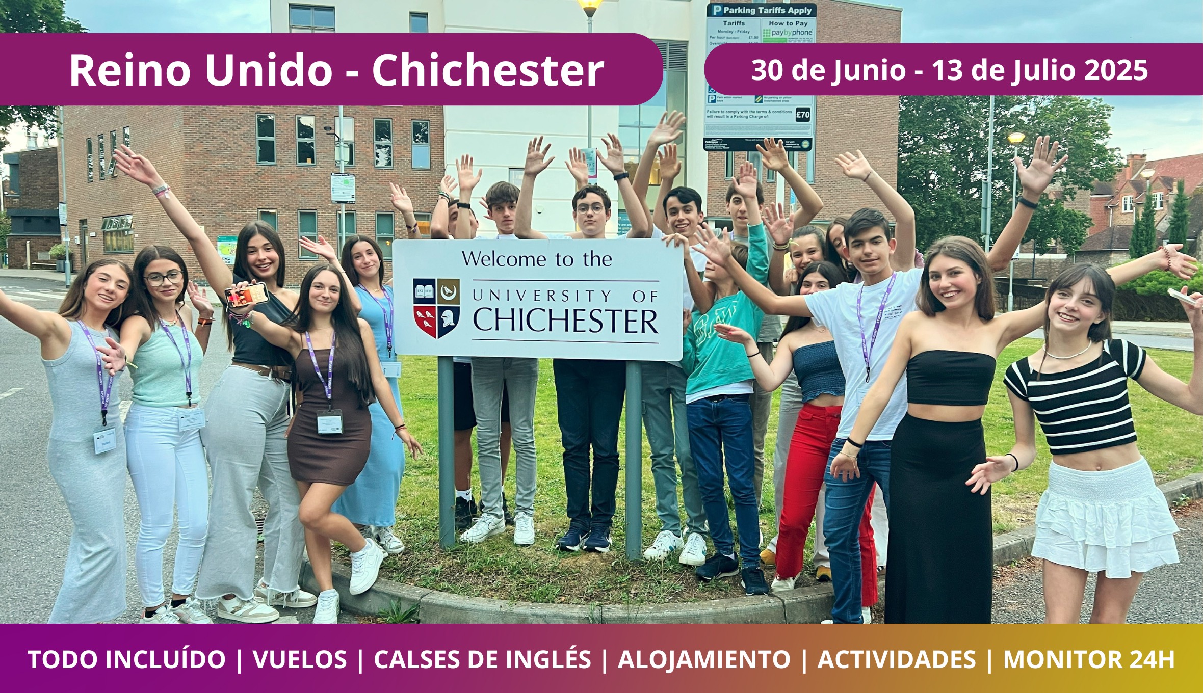 Cursos de Inglés en Chichester University Premium (11 a 17 años) en residencia